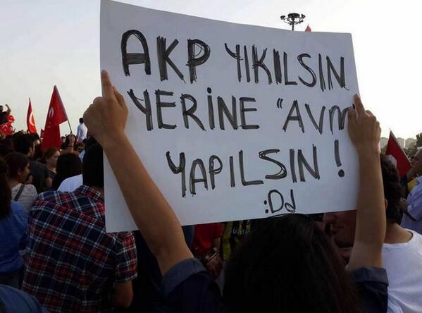 AKP yıkılsın yerine Avm yapılsın