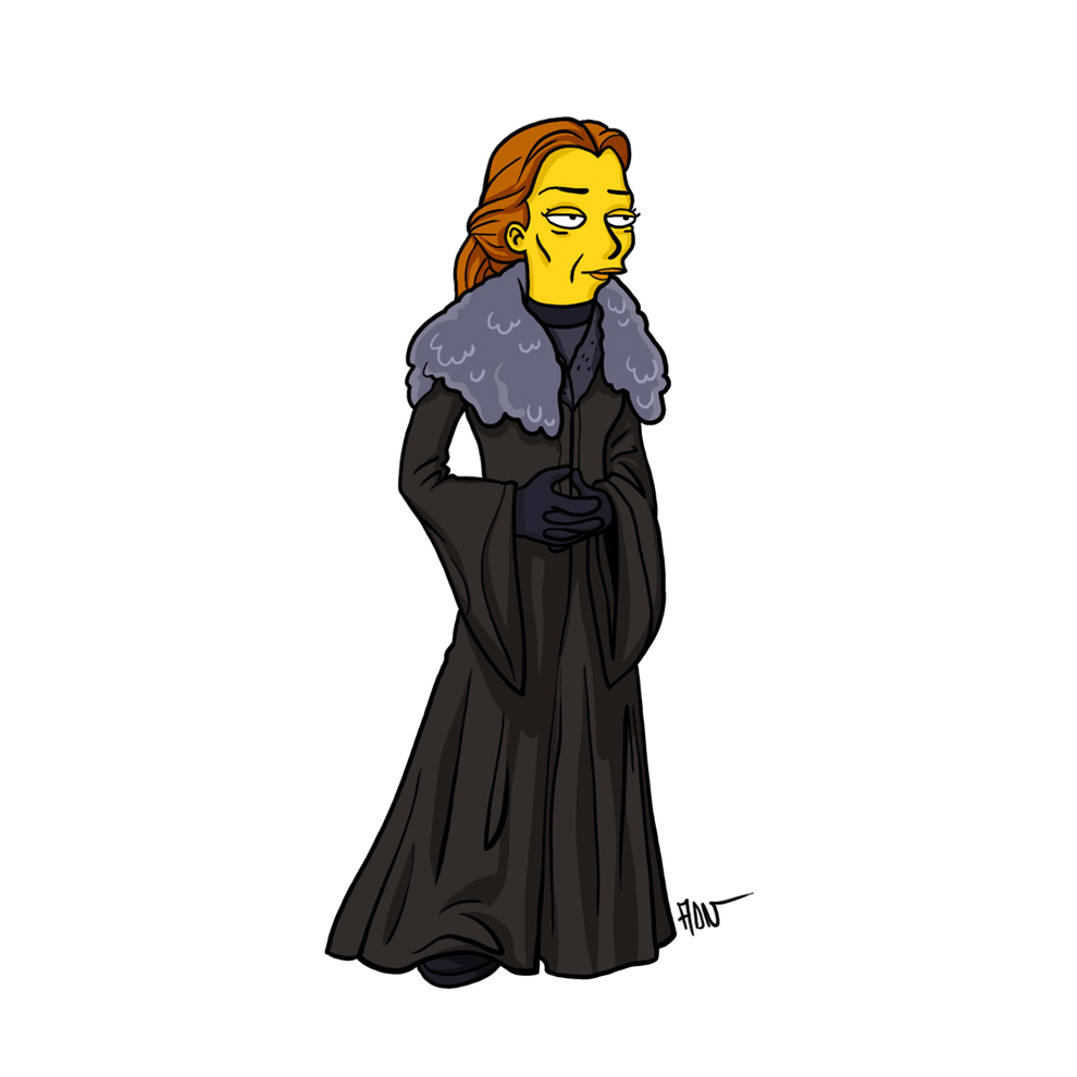 game-of-thrones-cizim-karikatur-simpsons-catelyn-stark
