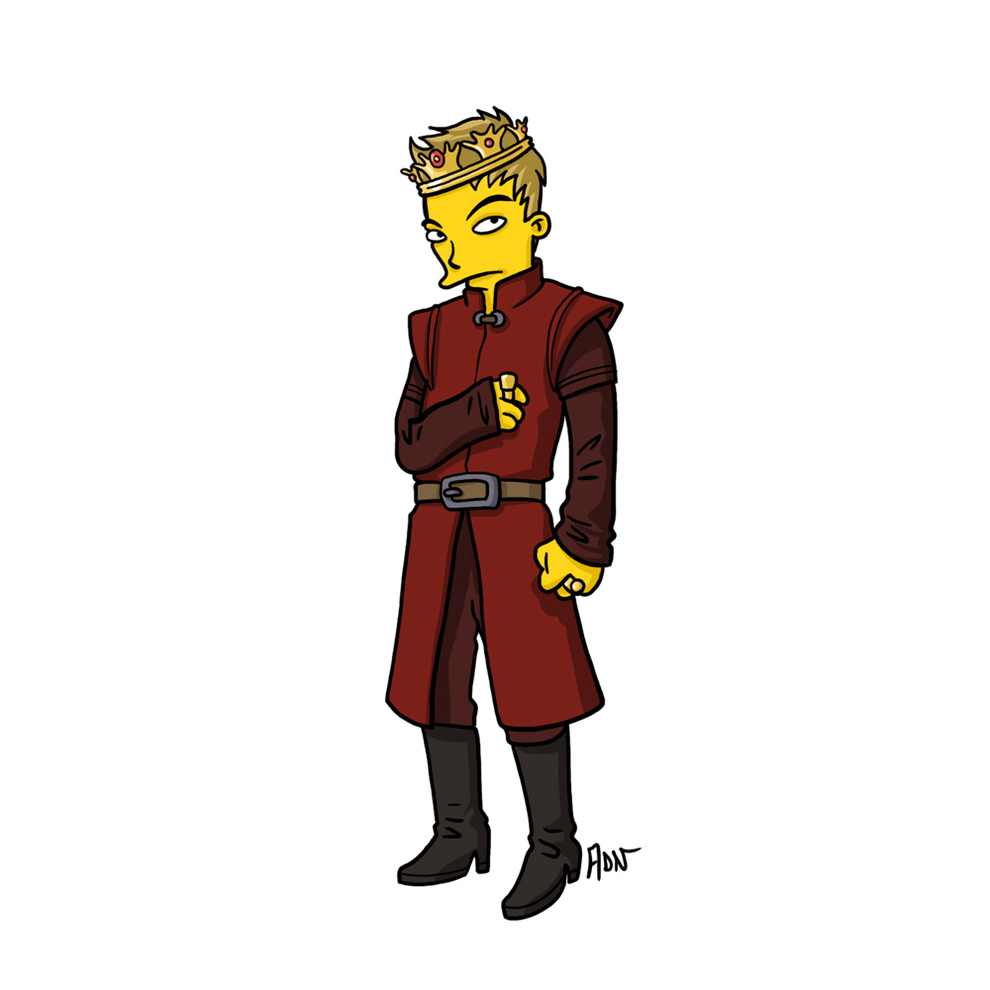 game-of-thrones-cizim-karikatur-simpsons-joffrey-baratheon