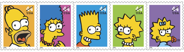 simpsons_stamps-simpsonlar-posta-pulu