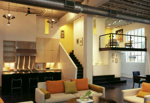 loft-dizayn-acik-mutfak