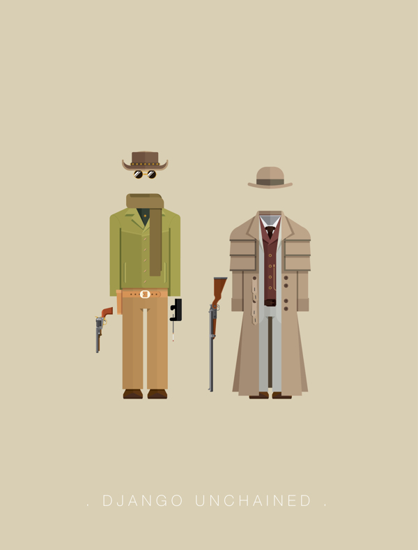 django-unchained-minimal-cizim-illustrasyon