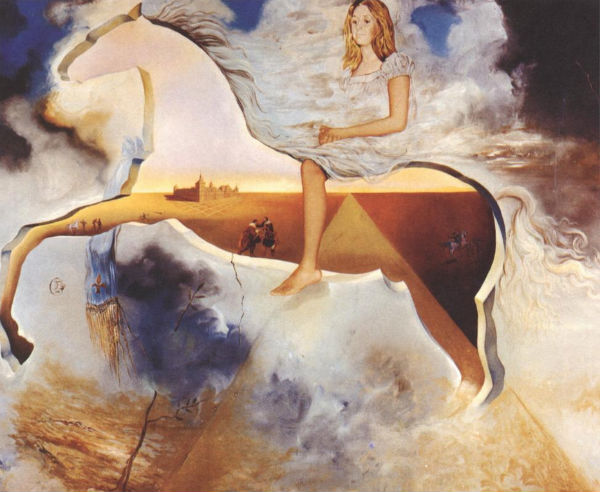 1974-Equestrian Portrait of Carmen Bordiu-Franco