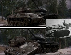 what tanks were used in making battle of the bulge movie