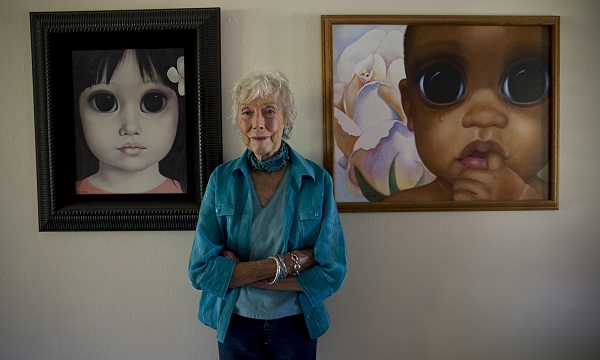 Margaret Keane at home today