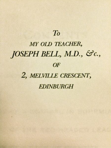To my old teacher, Joseph Bell