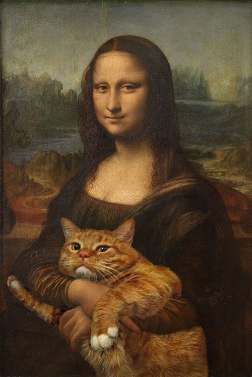 mona lisa kedi