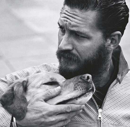 tom hardy black and white