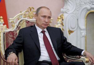 Russian President Putin during his meeting with Armenian President Sarksyan in Yerevan