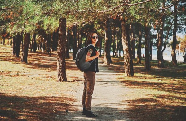 girl walking