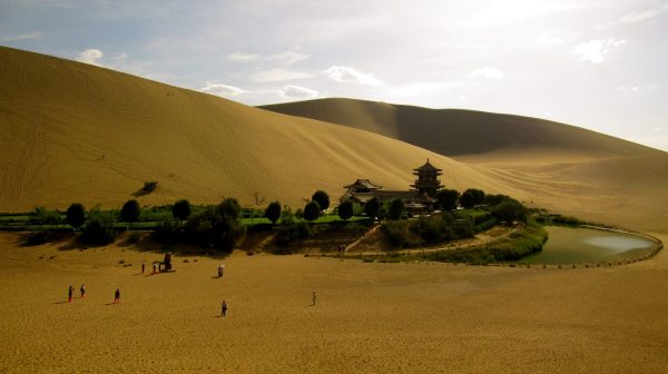 03Crescent Lake in the Gobi Desert