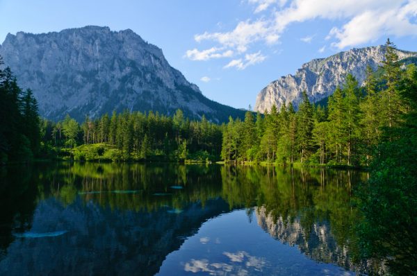 Green lake (Grüner see) in Bruck an der Mur, Austria
