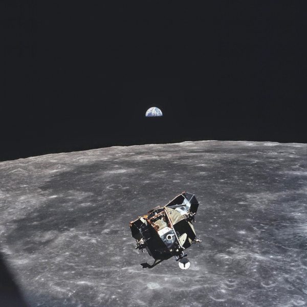 Michael Collins, the astronaut who took this photo, is the only human, alive or dead that isn't in the frame of this picture, 1969