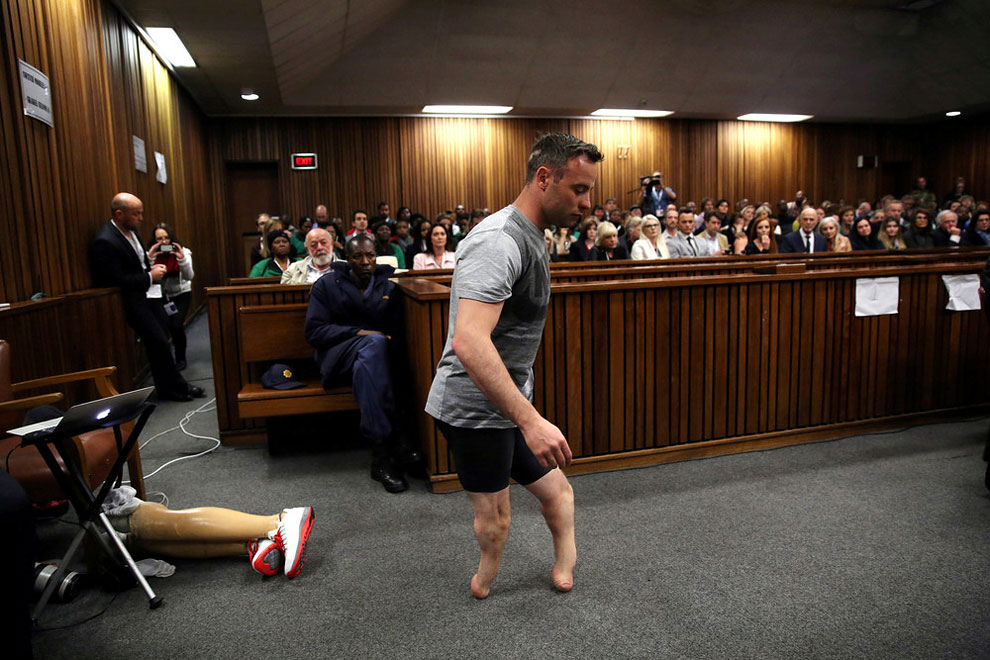 2013 murder of his girlfriend Reeva Steenkamp, at Pretoria High Court, South Africa June 15, 2016