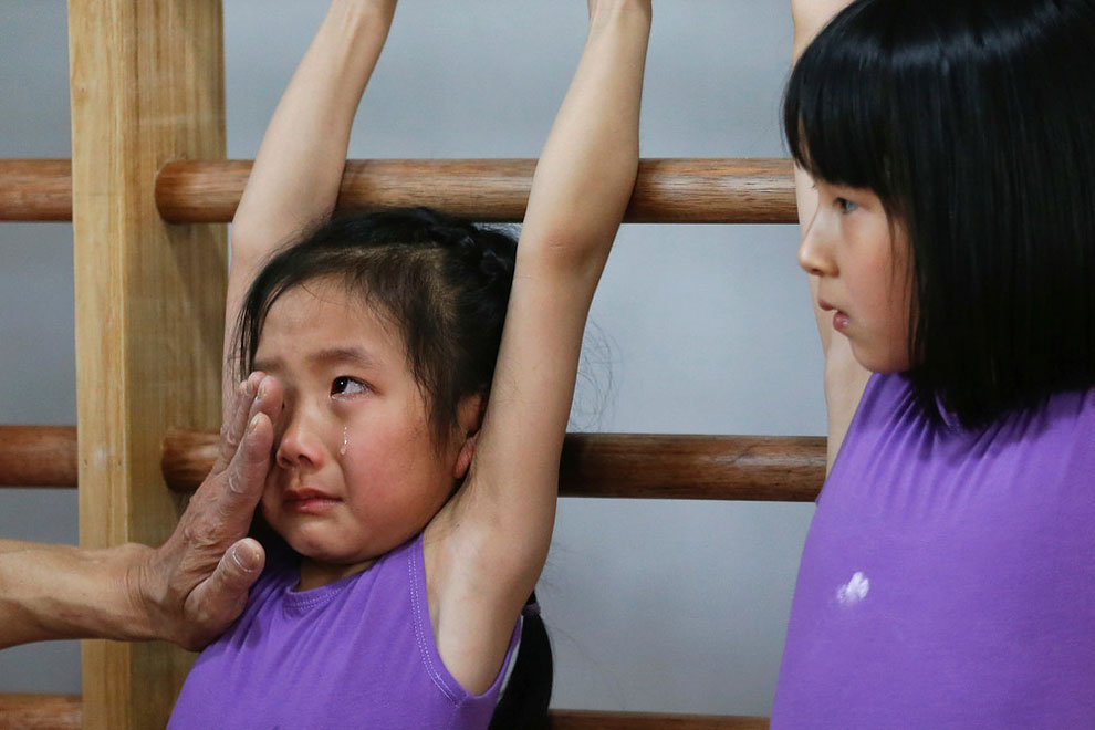 lessons at the Shanghai Yangpu Youth Amateur Athletic School in Shanghai, China, May 4, 2016.