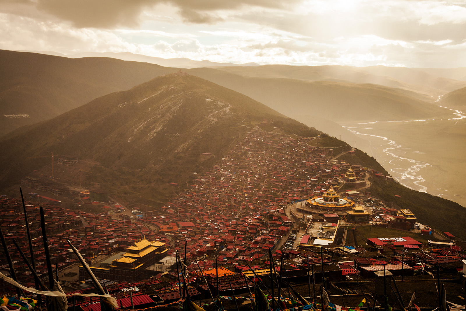 Larung Gar Sunset