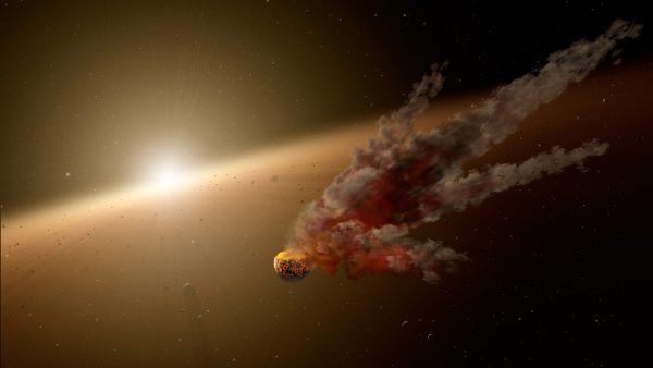Spitzer-Telescope-Witnesses-Asteroid-Smashup