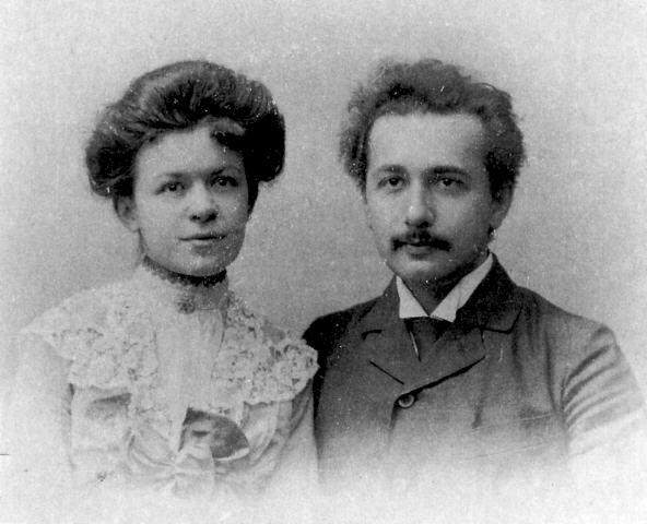 Albert-Einstein-with-his-first-wife