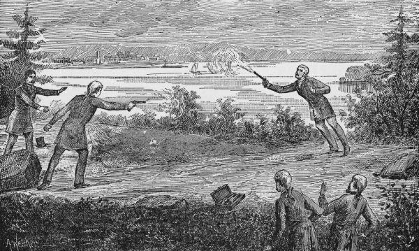 Burr Fatally Wounds Hamilton In Duel