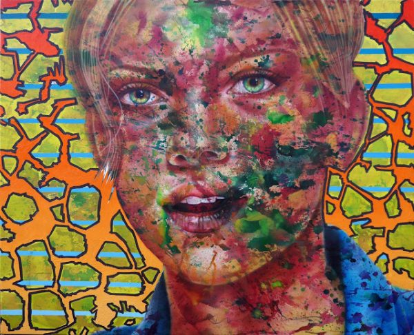 Kadir AKYOL, -scarlett johansson-, 155x180 cm, Oil on canvas, 2016