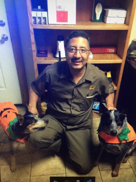 Doniel Kidd with dogs