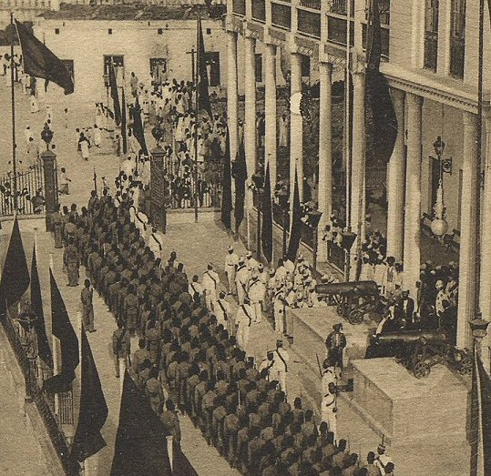 Troop Inspection. c1905  Gomes