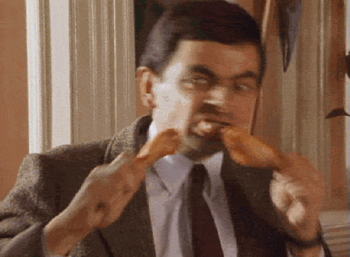 Mr-Bean-Eating-Chicken