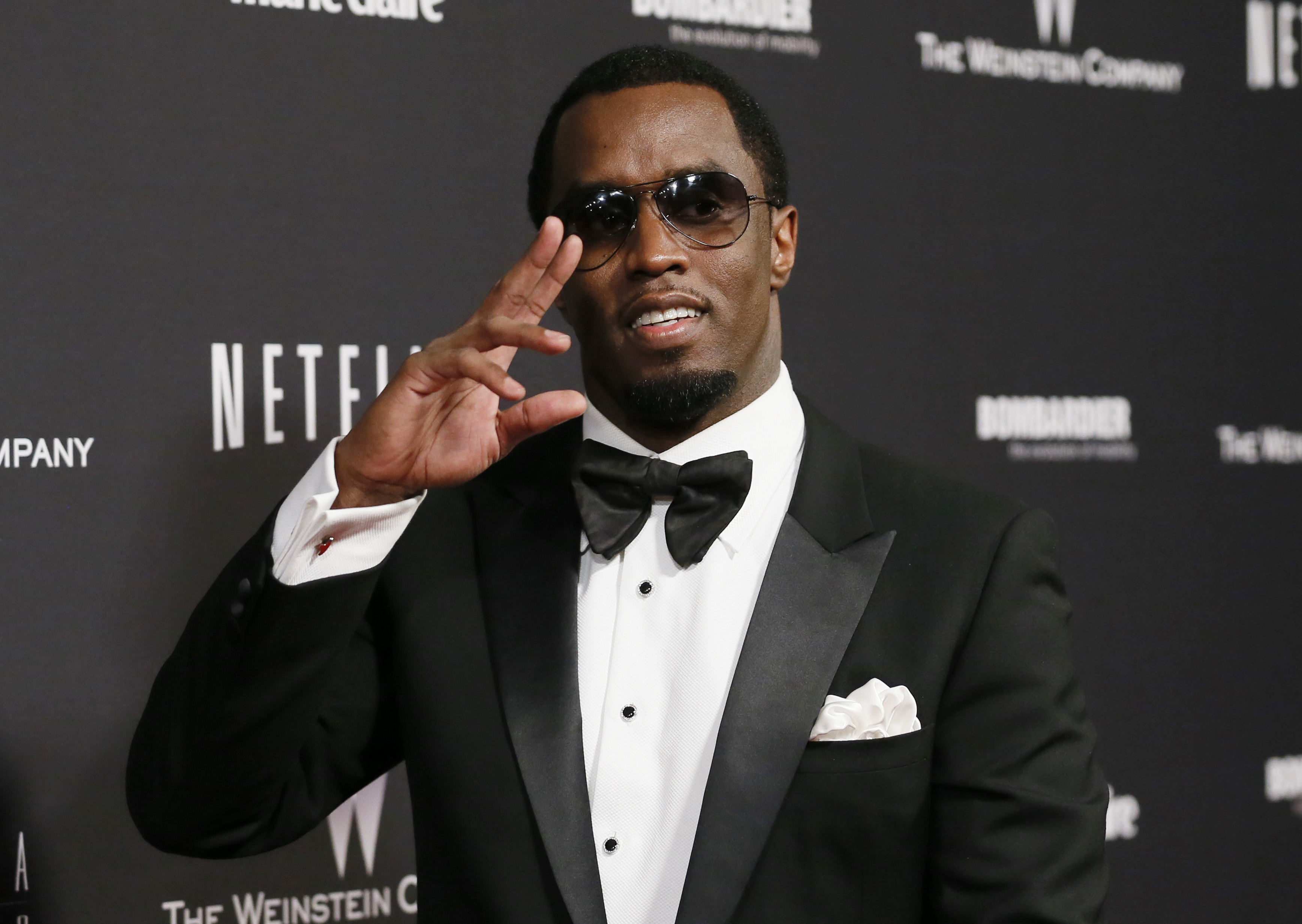 Sean "Diddy" Combs arrives at The Weinstein Company & Netflix after party in Beverly Hills