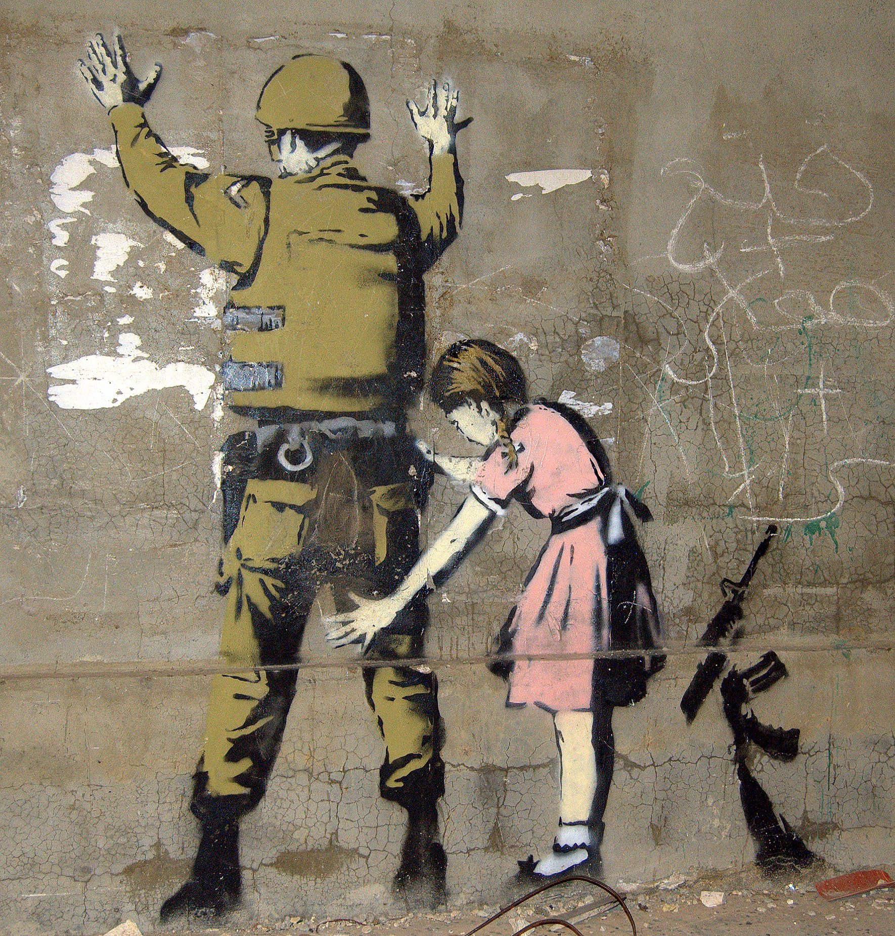 Unlu Graffiti Sanatcisi Banksy Ve Tutuklu Gazeteci Zehra Dogan Icin Yaptigi Duvar Resmi