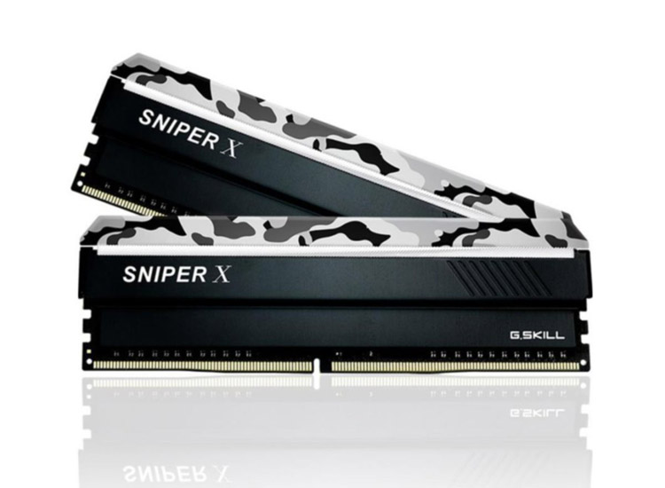 G Skill SniperX Gri Kamuflaj DDR4-3200Mhz CL16 16GB (2X8GB) RAM