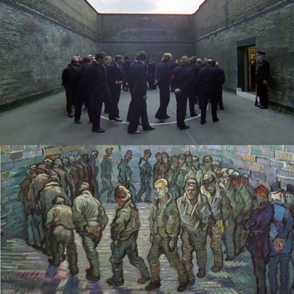 a-clockwork-orange-filmi-prisoners-exercising-resmi-tablosu
