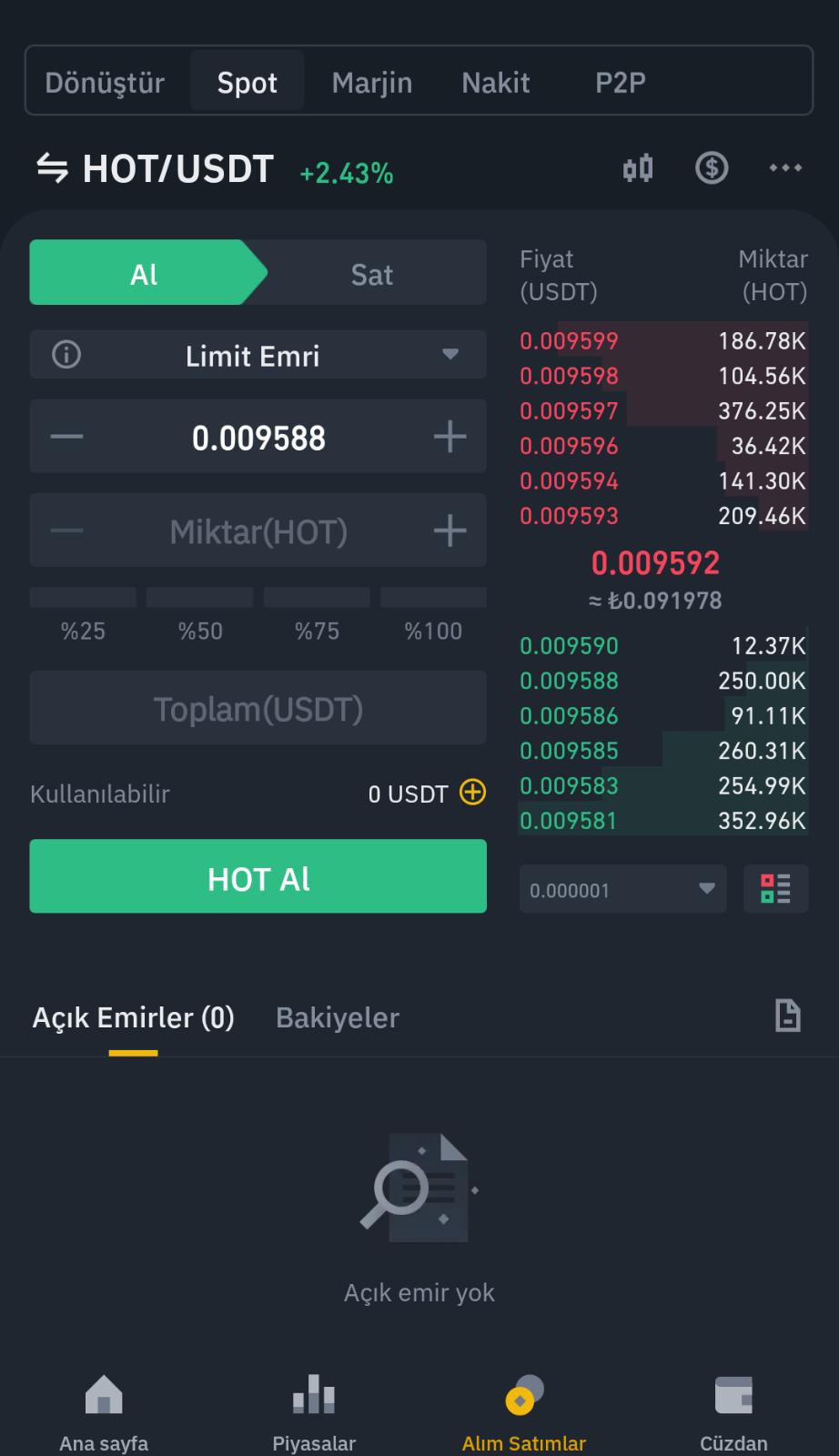 hot nasıl alınır